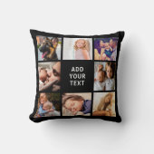 Aangepaste 16 fotocollage kussen (Voorkant)