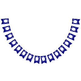 Aangepaste 16 Foto's Afstudeerdop, Diploma op Blau Vlaggetjes