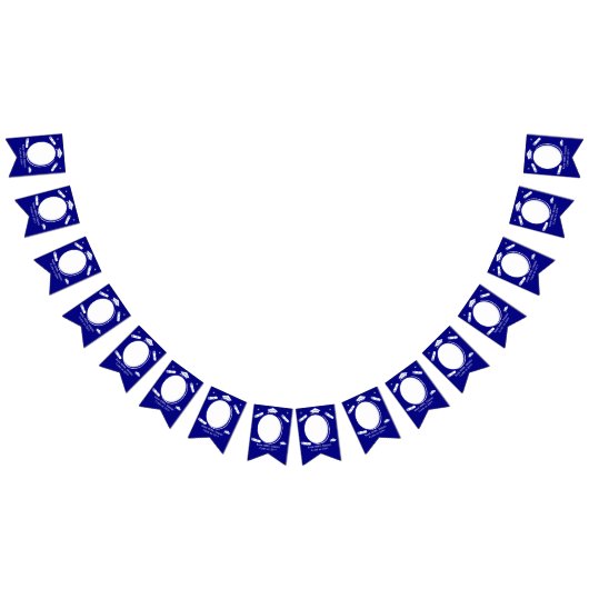 Aangepaste 16 Foto's Afstudeerdop, Diploma op Blau Vlaggetjes (Alle)