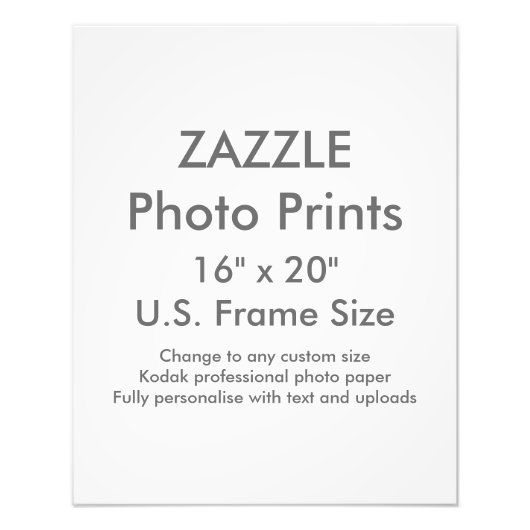 Aangepaste 16 x 20-inch foto Afdrukken VS-Lijst (Voorkant)