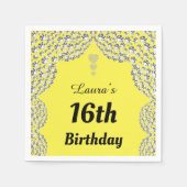 Aangepaste 16e of uitgeefse servetten van leeftijd (Voorkant)