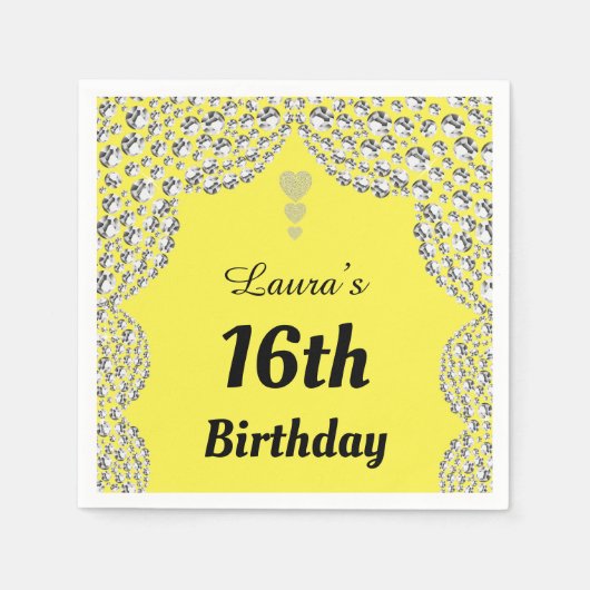 Aangepaste 16e of uitgeefse servetten van leeftijd (Voorkant)