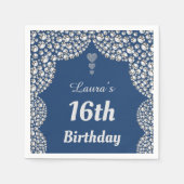 Aangepaste 16e of uitgeefse servetten van leeftijd (Voorkant)