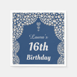 Aangepaste 16e of uitgeefse servetten van leeftijd