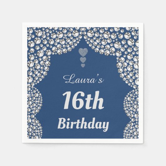 Aangepaste 16e of uitgeefse servetten van leeftijd (Voorkant)