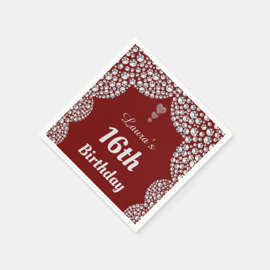Aangepaste 16e of uitgeefse servetten van leeftijd (Hoek)