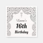 Aangepaste 16e of uitgeefse servetten van leeftijd (Voorkant)