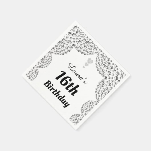 Aangepaste 16e of uitgeefse servetten van leeftijd (Hoek)