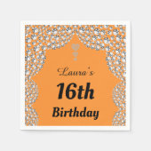 Aangepaste 16e of uitgeefse servetten van leeftijd (Voorkant)