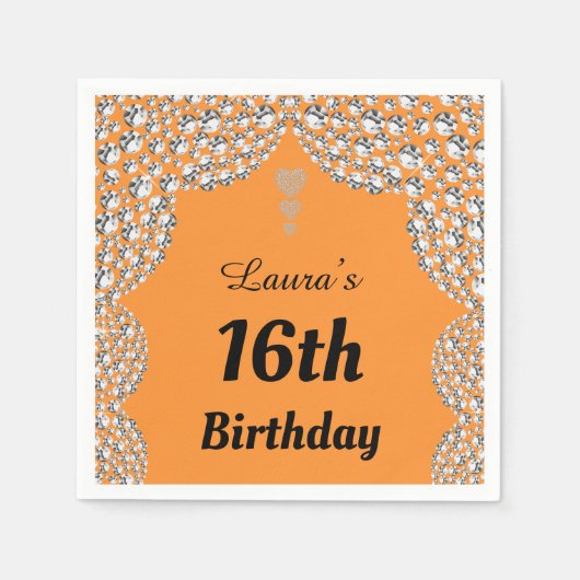 Aangepaste 16e of uitgeefse servetten van leeftijd (Voorkant)