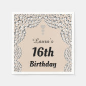 Aangepaste 16e of uitgeefse servetten van leeftijd (Voorkant)