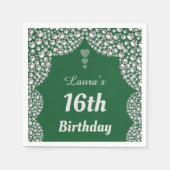 Aangepaste 16e of uitgeefse servetten van leeftijd (Voorkant)