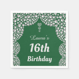 Aangepaste 16e of uitgeefse servetten van leeftijd