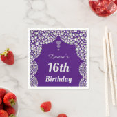 Aangepaste 16e of uitgeefse servetten van leeftijd (Insitu)