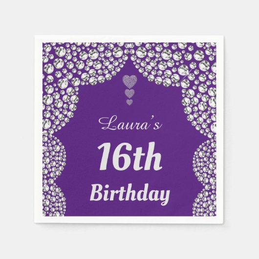 Aangepaste 16e of uitgeefse servetten van leeftijd (Voorkant)