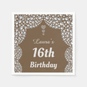 Aangepaste 16e of uitgeefse servetten van leeftijd (Voorkant)