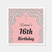 Aangepaste 16e of uitgeefse servetten van leeftijd (Voorkant)