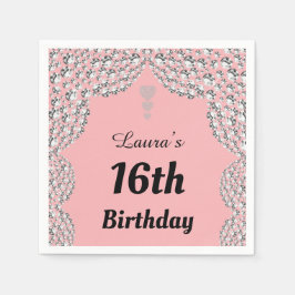 Aangepaste 16e of uitgeefse servetten van leeftijd