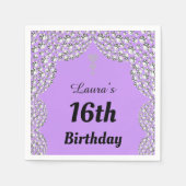 Aangepaste 16e of uitgeefse servetten van leeftijd (Voorkant)