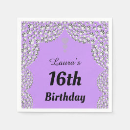 Aangepaste 16e of uitgeefse servetten van leeftijd