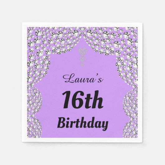 Aangepaste 16e of uitgeefse servetten van leeftijd (Voorkant)