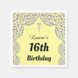 Aangepaste 16e of uitgeefse servetten van leeftijd