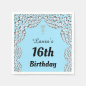 Aangepaste 16e of uitgeefse servetten van leeftijd (Voorkant)