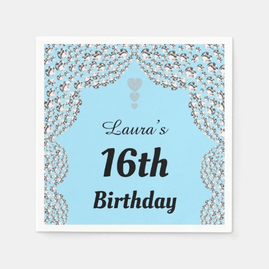 Aangepaste 16e of uitgeefse servetten van leeftijd (Voorkant)