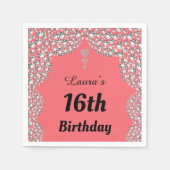 Aangepaste 16e of uitgeefse servetten van leeftijd (Voorkant)