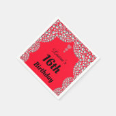 Aangepaste 16e of uitgeefse servetten van leeftijd (Hoek)