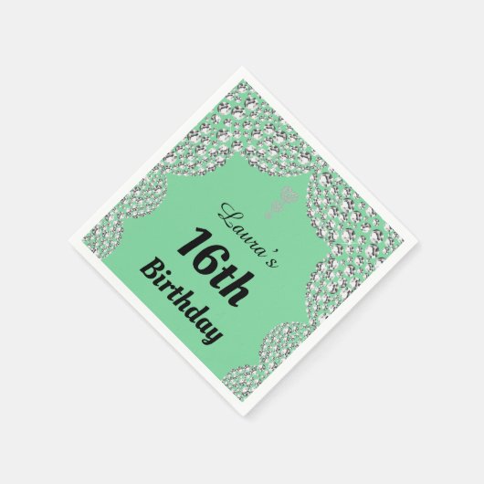Aangepaste 16e of uitgeefse servetten van leeftijd (Hoek)