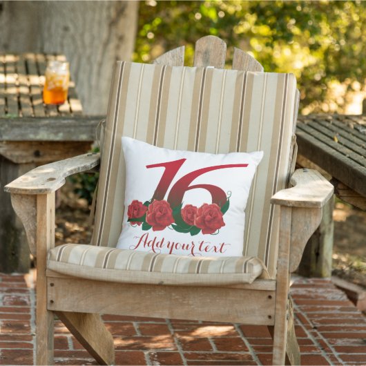 Aangepaste 16e proefversie op maat buitenkussen (Stoel)