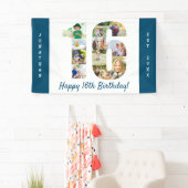 Aangepaste 16e verjaardag Foto-collage Spandoek (Insitu)