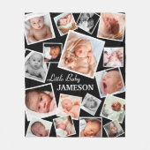 Aangepaste 17-Baby fotocollage Fleece Deken (Voorkant)