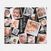 Aangepaste 17-Baby fotocollage Fleece Deken (Voorkant (Horizontaal))
