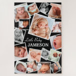 Aangepaste 17-Baby fotocollage Legpuzzel<br><div class="desc">De puzzel van de foto van de douane die 17 afbeeldingen van uw keus,  en een tekst sjabloon bevat die gemakkelijk is te personaliseren.</div>