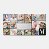 Aangepaste 17 Fotocollage gepersonaliseerd monogra Bureaumat (Keyboard & Muis)