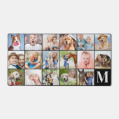 Aangepaste 17 Fotocollage gepersonaliseerd monogra Bureaumat (Voorkant)