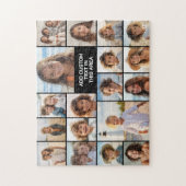Aangepaste 18 foto collage helemaal legpuzzel (Verticaal)