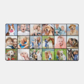 Aangepaste 18 Fotocollage Modern Eenvoudig Bureaumat (Voorkant)