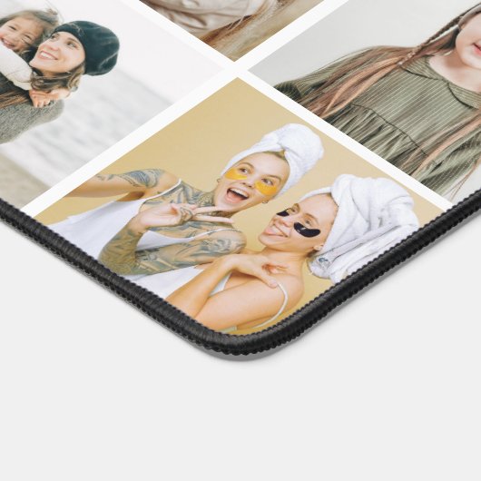 Aangepaste 18 Fotoraster Collage Modern Bureaumat (Hoek)