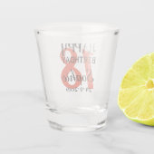 Aangepaste 18e verjaardag shot glas (Achterkant)