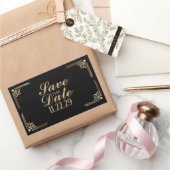 Aangepaste 1920s Save the Date grote sticker (Geschenken)