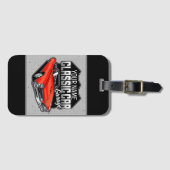 Aangepaste 1966 converteerbare klassieke autokledi bagagelabel (Voorkant (horizontaal))