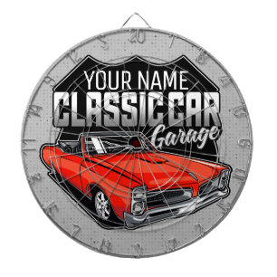 Aangepaste 1966 converteerbare klassieke autokledi dartbord