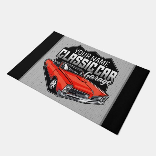 Aangepaste 1966 converteerbare klassieke autokledi deurmat (Schuin)