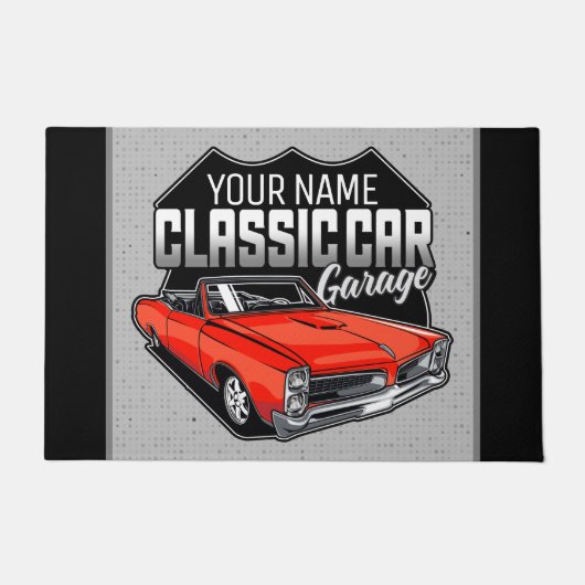 Aangepaste 1966 converteerbare klassieke autokledi deurmat (Voorkant)