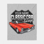 Aangepaste 1966 converteerbare klassieke autokledi fleece deken (Voorkant)