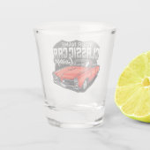 Aangepaste 1966 converteerbare klassieke autokledi shot glas (Achterkant)