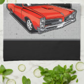 Aangepaste 1966 converteerbare klassieke autokledi theedoek (Gevouwen)